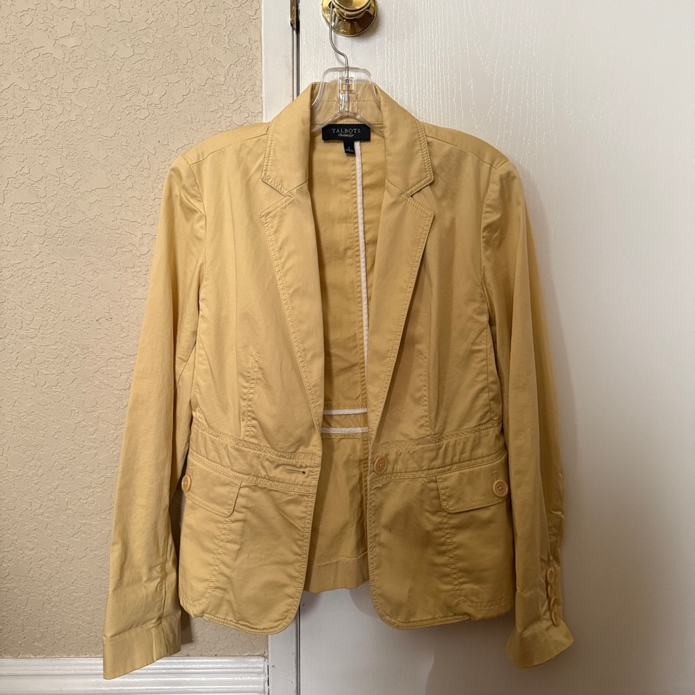 Talbots yellow jacket